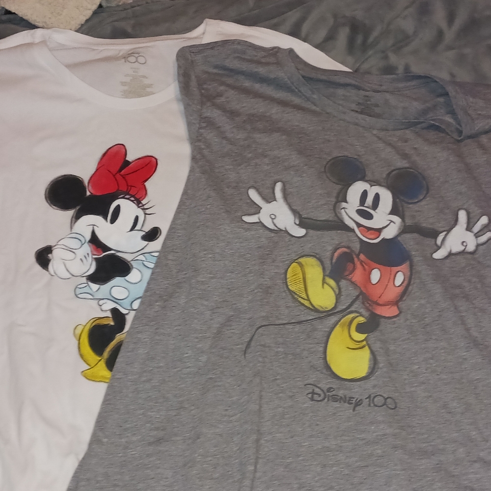 His n hers Mickey and Minnie TShirts